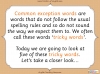 Common Exception Words - Set 3 - Year 1 Teaching Resources (slide 4/49)